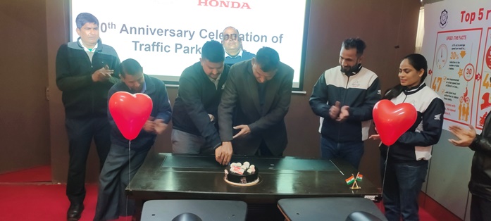  Honda Motorcycle & Scooter India and Department of Science & Technology, Gov of Rajasthan commemorate 10th anniversary of Traffic Training Park, Jaipur