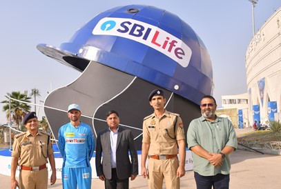  Underscoring the importance of protection, SBI Life & Lucknow Super Giants Unveil the spectacular Larger-Than-Life ‘Helmet’ Installation at Ekana Cricket Stadium