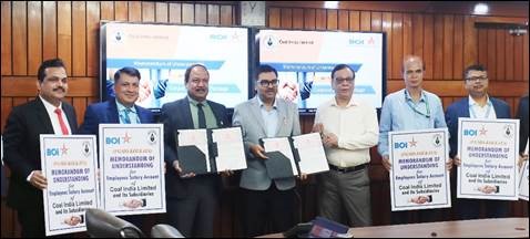  Bank of India enters into an MOU to provide salary account facilities for Coal India Limited employees